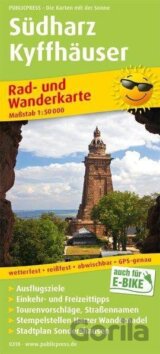 Jižní Harz-Kyffhäuser 1:50 000 / cyklistická a turistická mapa