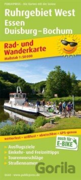 Porúří západ, Essen, Duisburg-Bochum 1:50 000 / cyklistická a turistická mapa
