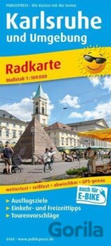 Karlsruhe a okolí 1:100 000 / cyklistická mapa