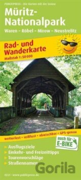 Müritz, Waren-Röbel-Mirow-Neustrelitz 1:50 000 / cyklistická a turistická mapa