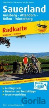 Sauerland, Arnsberg-Attendorn-Brilon-Winterberg 1:100 000 / cyklistická mapa