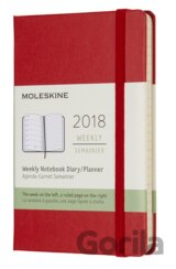Moleskine – 12-mesačný plánovací červený zápisník 2018