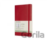 Moleskine – 12-mesačný plánovací červený zápisník 2018
