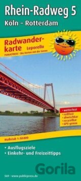 Rýnská cyklostezka 5, Kolín-Rotterdam 1:50 000 / cyklistická mapa