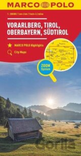 Rakousko č. 3 - Vorarlbersko, Tyrolsko 1:200 000 / regionální mapa