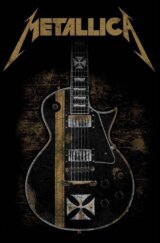Textilný plagát - vlajka Metallica: Hetfield Guitar