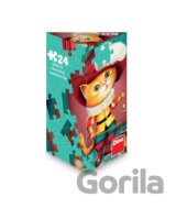 Puzzle triangl Kocour v botách