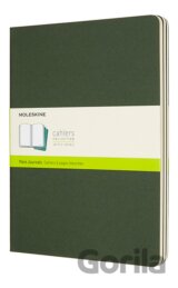 Moleskine - sada 3 zošitov (zelená väzba)