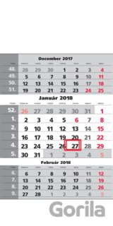 Mini 3-mesačný kalendár 2018