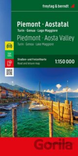 Piemont – údolí Aosta 1:150 000 / automapa + rekreační mapa