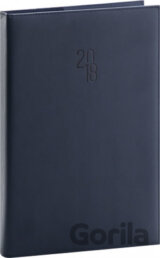 Diář 2018 - Prestige - denní A4, modrý