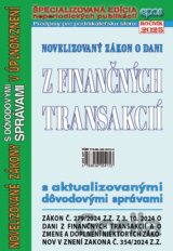 Novelizovaný zákon o dani z finančných transakcií