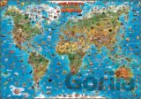 Childrens Map of the World flat laminated map...