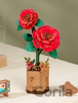 NiXiM Dřevěné 3D puzzle/Červená kamélie