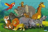 Logické puzzle - Zvieratká džungľa