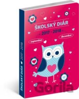 Školský diár Sovy  so slovenským kalendárom september 2017 - jún 2018
