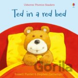 Ted in a red bed