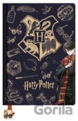 Harry Potter blok A5 (Navy & Gold) DPL6