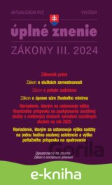 Aktualizácia III/2 / 2024 - Zákonník práce a zamestnávanie