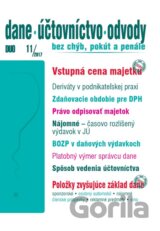 Dane, účtovníctvo, odvody 11/2017