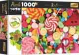 Puzzle s třídičem 2v1: Sladkosti