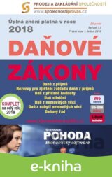 Daňové zákony 2018