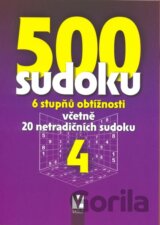 500 sudoku 4 - 6 stupňů obtížnosti včetně 20 netradičných