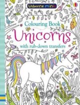 Colouring Book Unicorns with Rub-Down Transfers