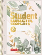 Brunnen student blok eukalyptus A4 - linka, 80 listů