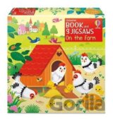 Usborne Book and 3 Jigsaws: On the Farm
