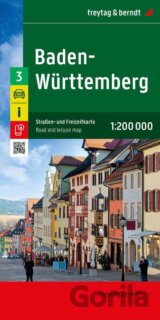 Bádensko-Württembersko 1:200 000 / automapa a rekreační mapa