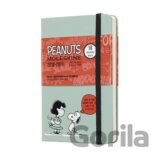 Moleskine – 18-mesačný plánovací zápisník Snoopy zelený 2018/2019
