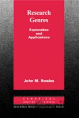 Swales, J: Research Genres: Explorations and Applications