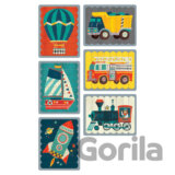 Obojstranné puzzle: Dopravné prostriedky