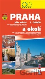 Praha plán města a okolí 2018