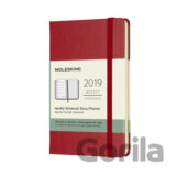 Moleskine – 12-mesačný plánovací červený diár 2019