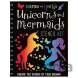 Scratch and Sparkle Unicorns and Mermaids Stencil Art