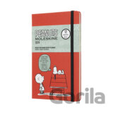 Moleskine – 12-mesačný plánovací diár Snoopy červený 2019