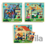 Trojvrstvové puzzle - Farmársky domček