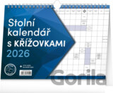 Kalendář 2026 stolní: s křížovkami s háčkem