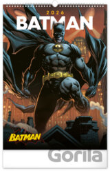 NOTIQUE Nástenný kalendár Batman Dark 2026, 33 x 46 cm