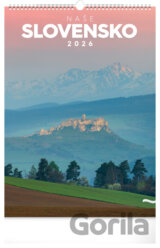 NOTIQUE Nástenný kalendár Naše Slovensko 2026, 33 x 46 cm