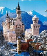 Diamantové malování zámek Neuschwanstein v zimě