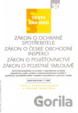 Zákon o ochraně spotřebitele, Zákon o české obchodní inspekci, Zákon o pojišťovnictví, Zákon o pojistné smlouvě