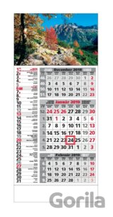 Štandard kombinovaný 3-mesačný kalendár 2019 s motívom hôr