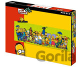Panoramatické puzzle - Simpsonovi
