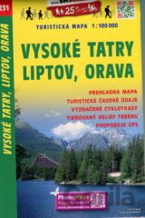 Vysoké Tatry, Liptov, Orava 1:100 000