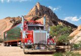 Truck pod Matterhornom v Afrike