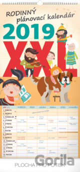 Rodinný plánovací kalendár 2019 XXL (slovenský jazyk)