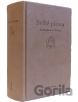 Sväté písmo - Jeruzalemská Biblia (stredná, pevná väzba, béžová obálka s reliéfom)